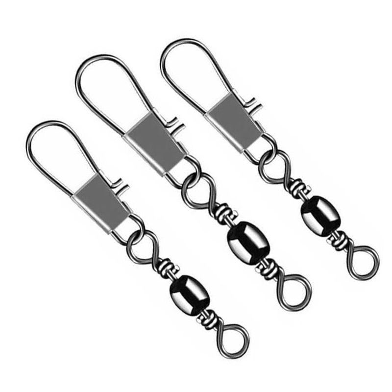 Fishing Line Connector With Interlock Buckle Tackle Hanging Snap