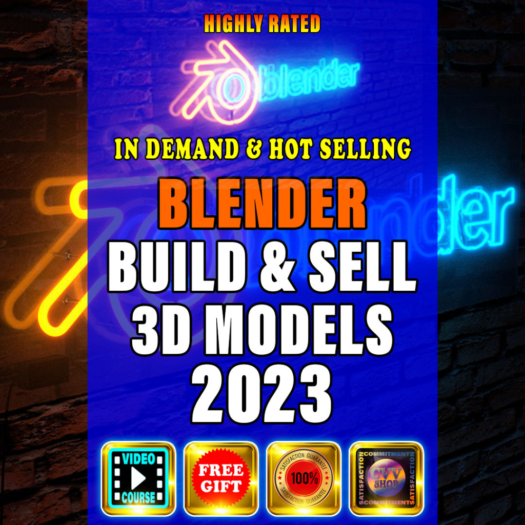 Blender Build & Sell 3D Models 2023 Video Course For PC Windows Learn