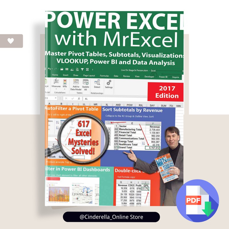 J05_Power excel 2016 with mrexcel Master Pivot Tables, Subtotals ...