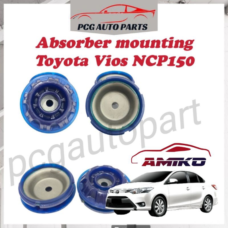 Silicone absorber mounting front toyota Vios ncp150 (amiko) | Shopee ...