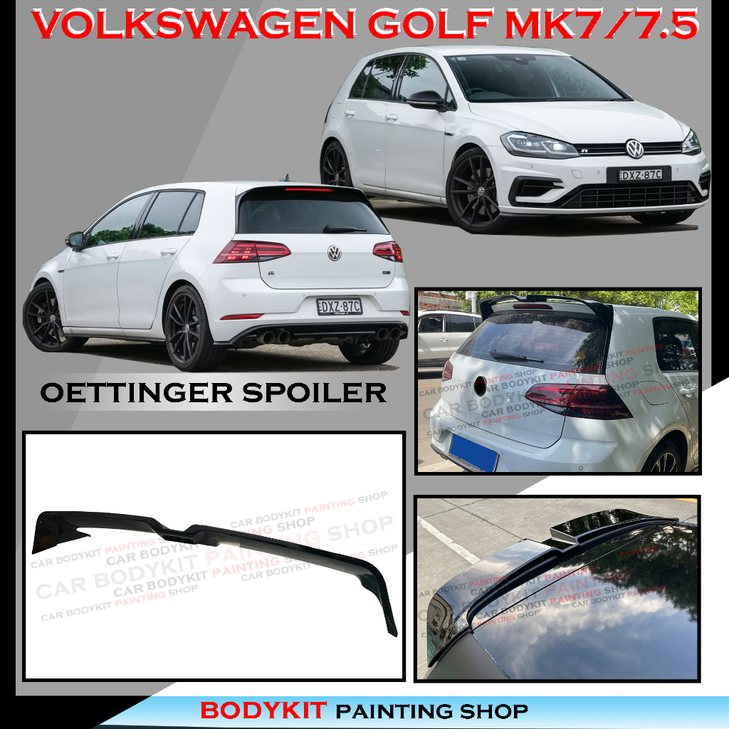 VOLKSWAGEN GOLF 7 MK7 2012-2017 GTI/TSI OETTINGER STYLE REAR ROOF ...