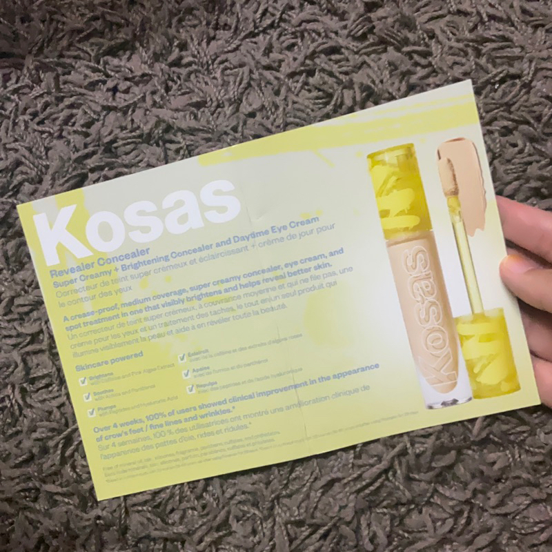 READY STOCK KOSAS Revealer Concealer Sample Card | Shopee Malaysia