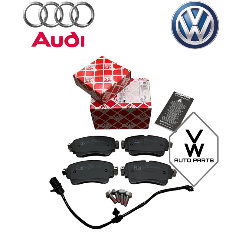 ( 100 FEBI BILSTEIN ) REAR BRAKE PAD WITH SENSOR AUDI A4 B9 A5 B9