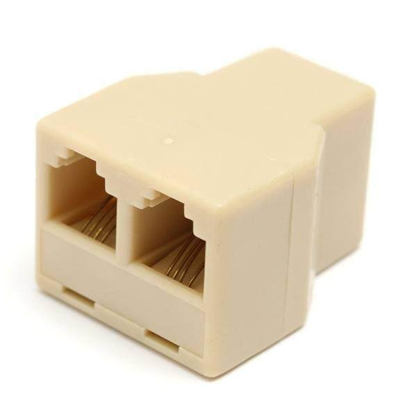 PROBEX RJ11 1F to 2F SPLITTER CONNECTOR - Telephone Cable / ADSL Modem ...