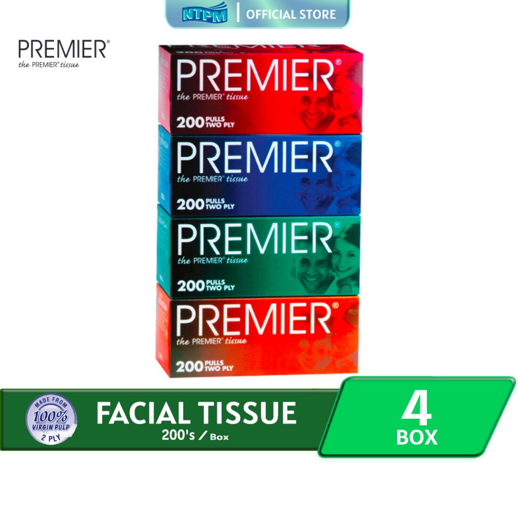 Premier Facial Tissue (4 x 200's) Shopee Malaysia