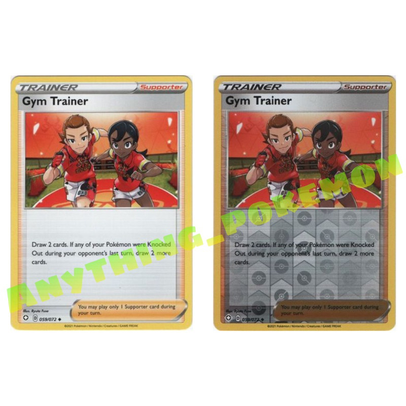 Pokemon Trainer Card - Gym Trainer (158/195), (059/072) - NORMAL/REVERSE  HOLO | Shopee Malaysia