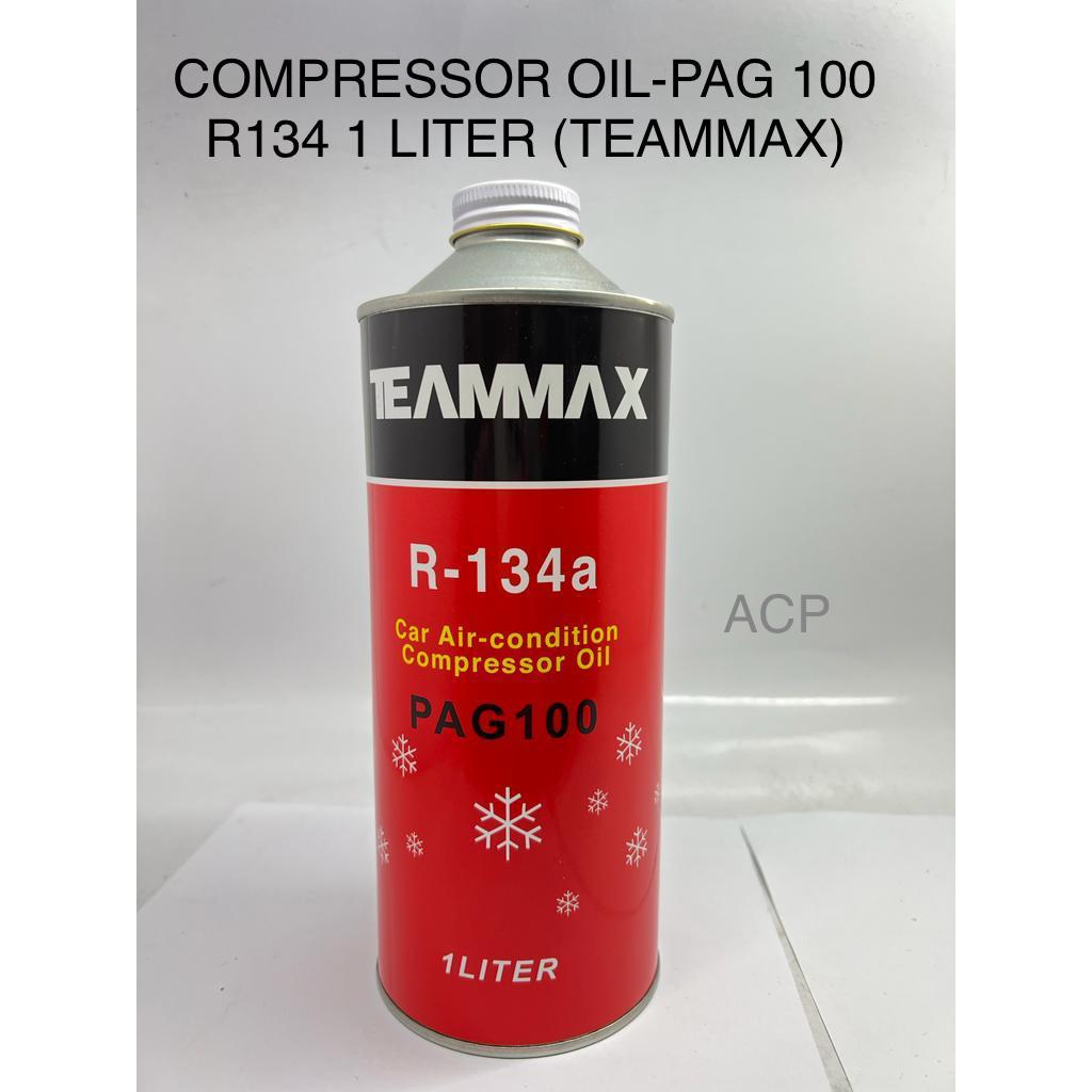  1 LITER TEAMMAX PAG 100 Compressor Oil For R134a Systems High 