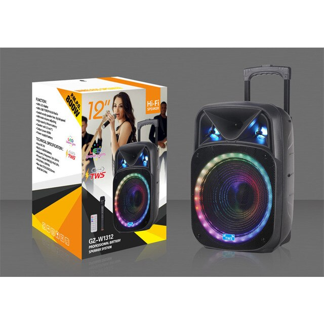 NDR-W1312 NDR-1315 TWS Wireless Bluetooth Portable Trolley Speaker / 12 ...