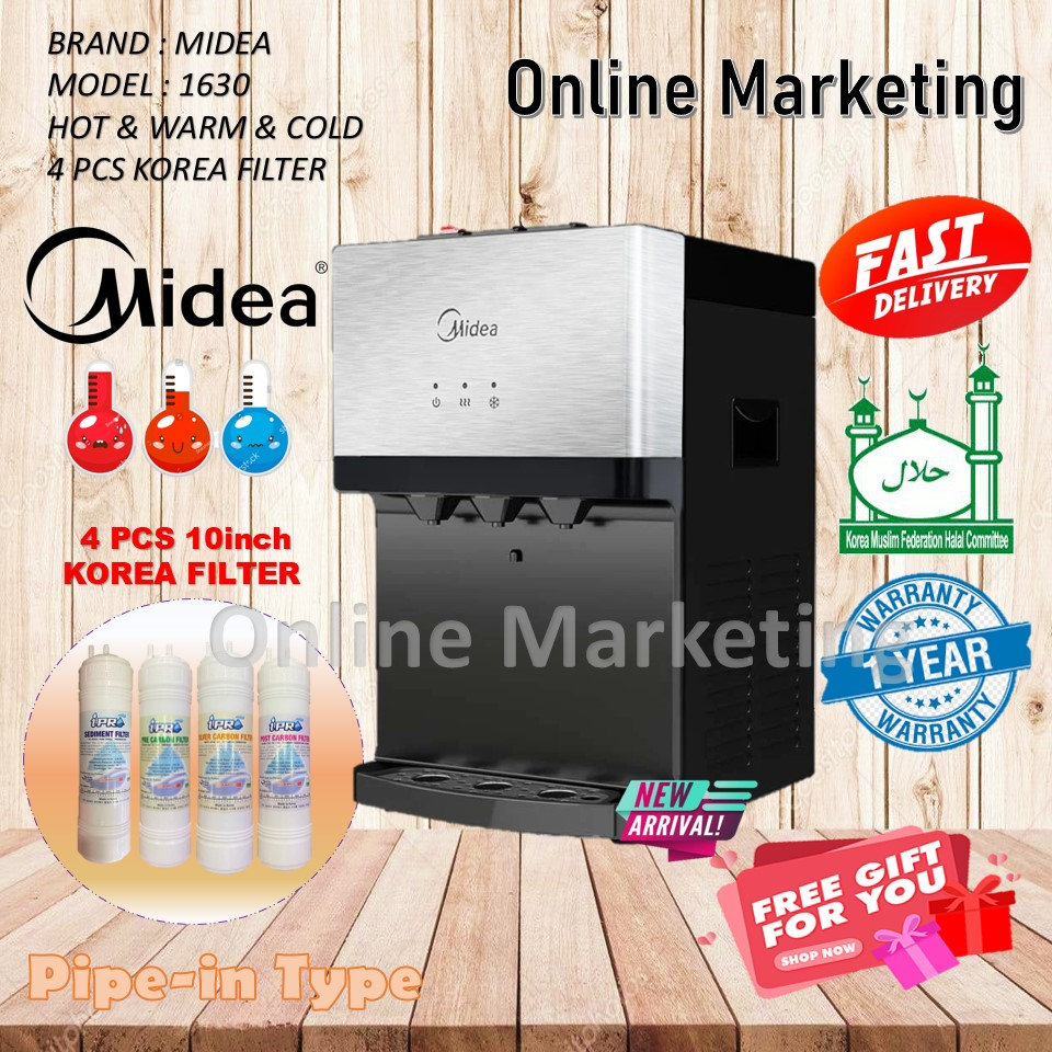 Midea Mild Alkaline Water Dispenser Penapis air panas sejuk Hot Normal