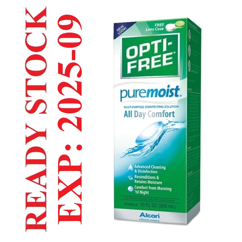 ALCON PureMoist Contact Lens Solution 300ml (Expiry Date: 2025-09 ...