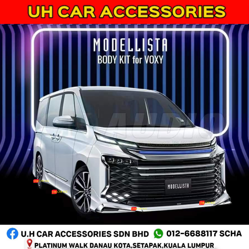 TOYOTA VOXY 2022-2023 MODELLISTA FRONT AND REAR SKIRT BODYKIT | Shopee ...