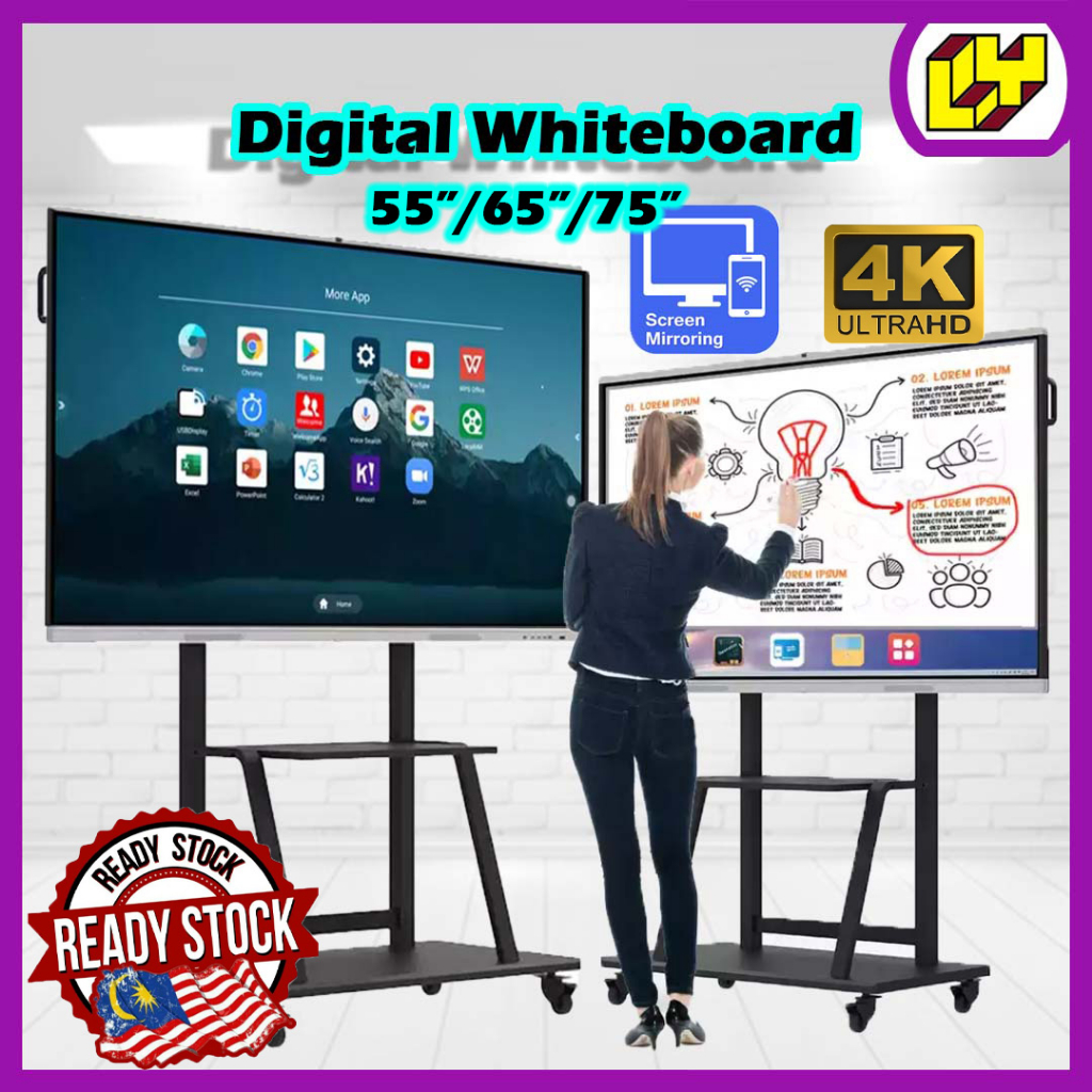 Interactive Whiteboard Smart Board 55 65 75 85 86 98 100 Inch