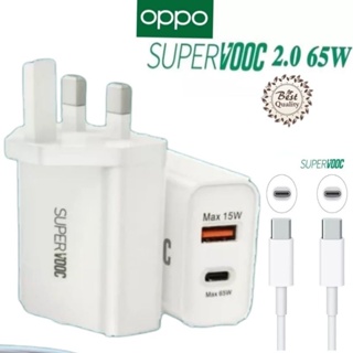 Oppo SuperVooc (80W) Adaptateur Chargeur + USB-C Câble pour Oppo