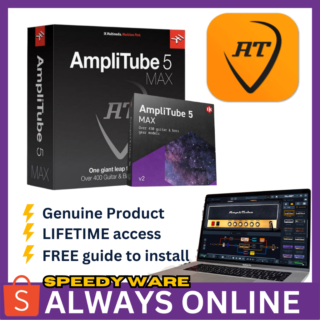 AMPLITUBE 5 MAX - IK MULTIMEDIA (WINDOWS/MAC) | Shopee Malaysia