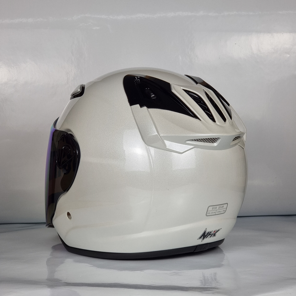 NHK Helmet R6 v2 Solid (White Pearl Glossy) | Shopee Malaysia