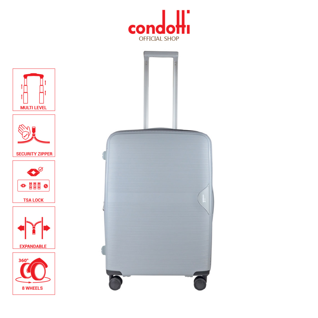 Condotti Light Tone Colour 24 Unbreakable Shell Luggage C PP15 24