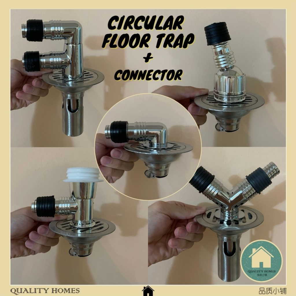 Circular Floor Drain 10cm 12cm 15cm Washing Machine Drain Hose To Floor