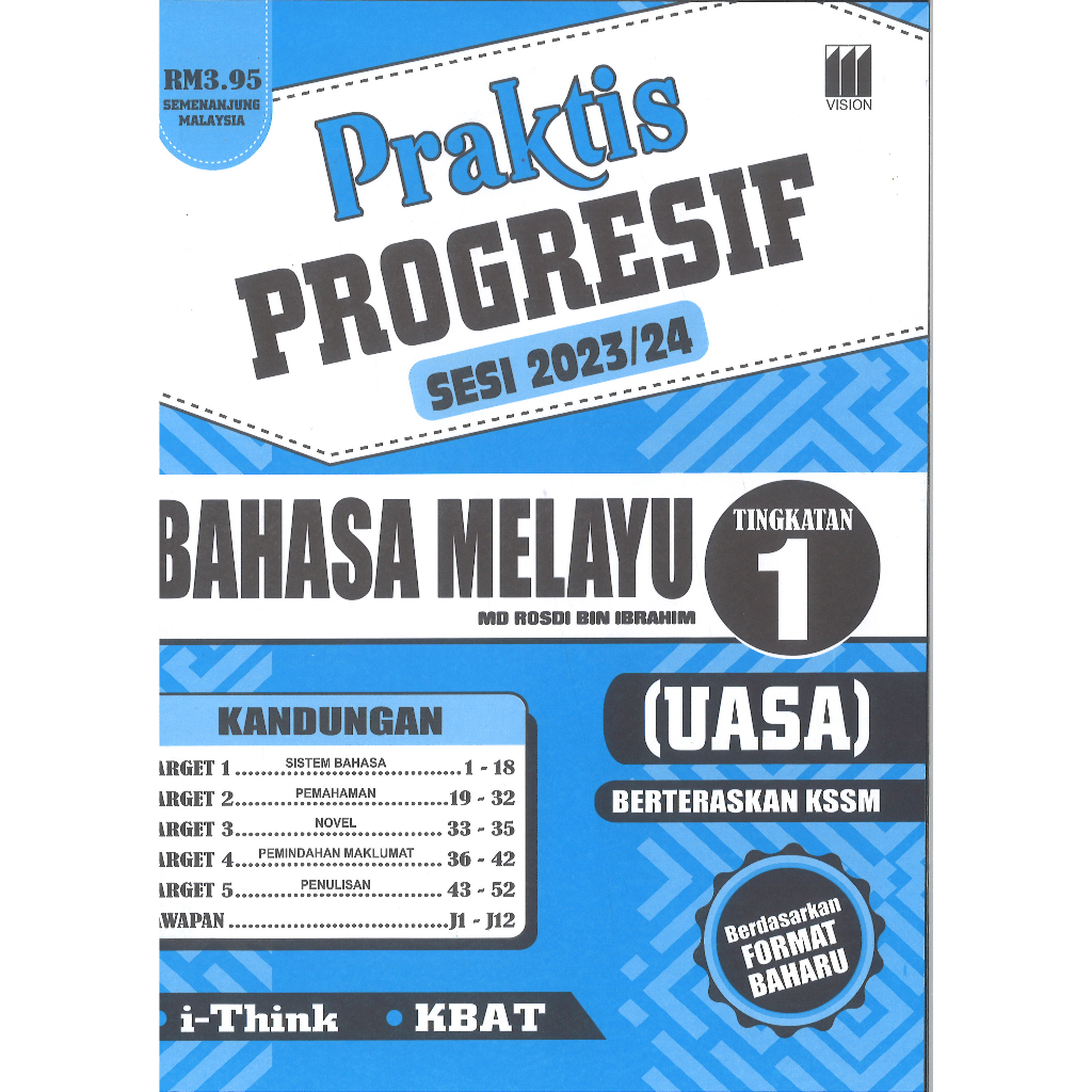 PRAKTIS PROGRESIF UASA SESI 2023/2024 BAHASA MELAYU TINGKATAN 1 KSSM ...