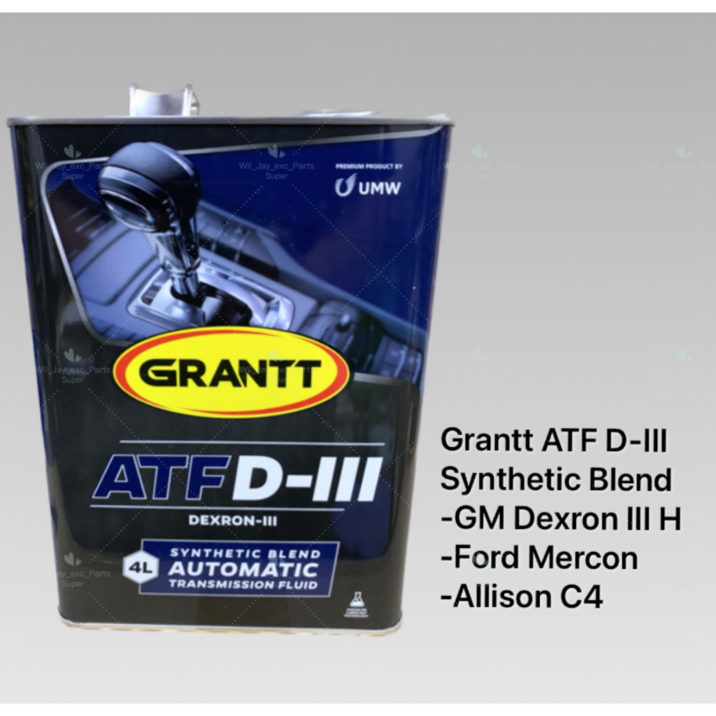 4L GRANTT ATF DIII DEXRON DX3 SEMI SYNTHETIC BLEND.AUTO TRANSMISSION FLUID, POWER STEERING