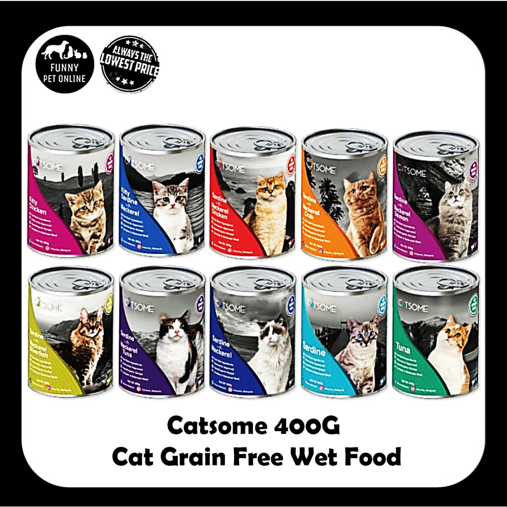 Catsome Grain Free Wet Food 400G / Cat Canned Wet Food 400G / Makanan
