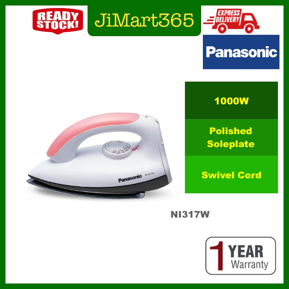 Panasonic Iron NI-317W (1000W) Polished Dry Iron | Shopee Malaysia