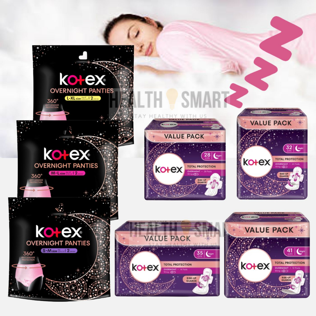 KOTEX Overnight Pants SM/ ML/ LXL/ Pad Seluar Bersalin/ Pad Pantang