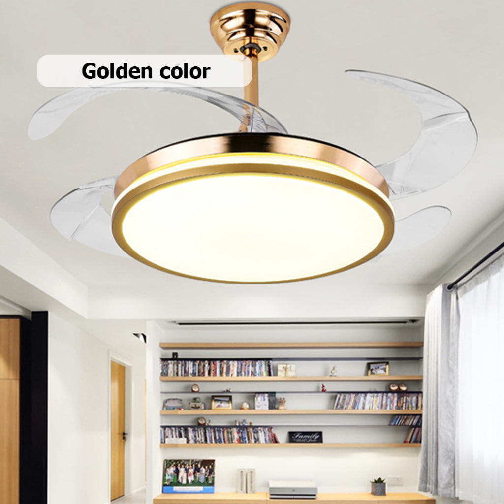 Stylish Ceiling Remote Fan With Light And Dual Control 6 Speed