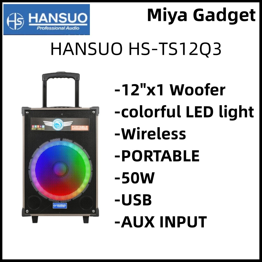 Karaoke speaker Portable outdoor speaker High power speaker HSTS12Q3