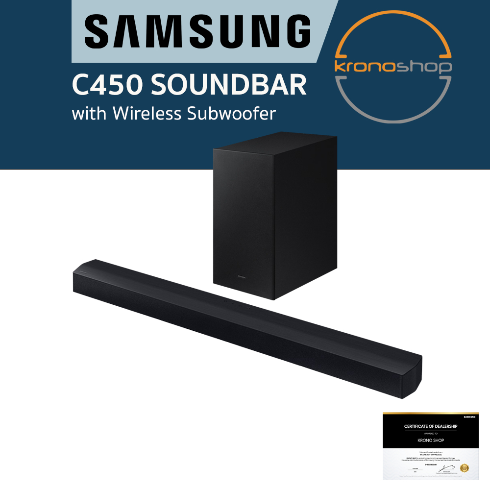 Samsung C450 2.1ch Soundbar with Wireless Subwoofer HWC450 HWC450 HWC450/XM HWB450 HWB450