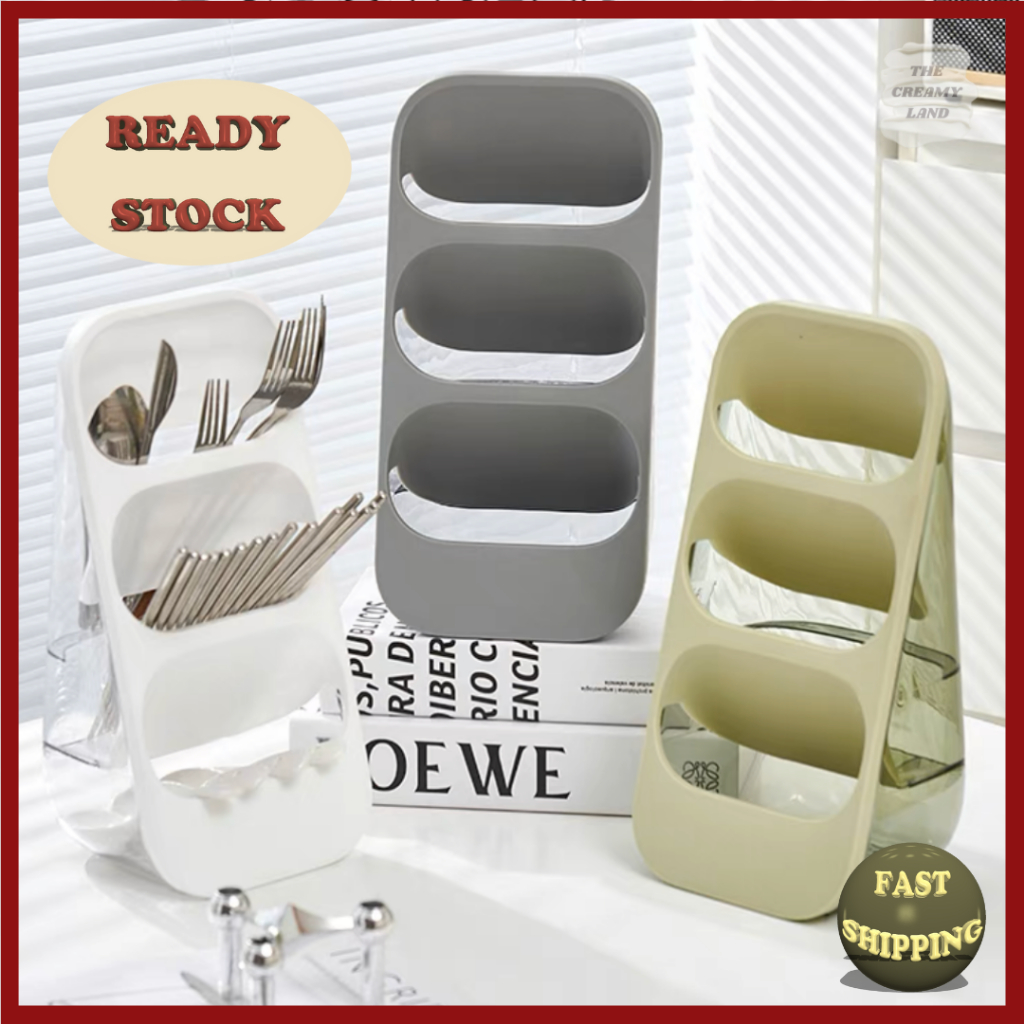 [3 Layer Transparent Storage Rack] High Quality Multipurpose Drainable ...