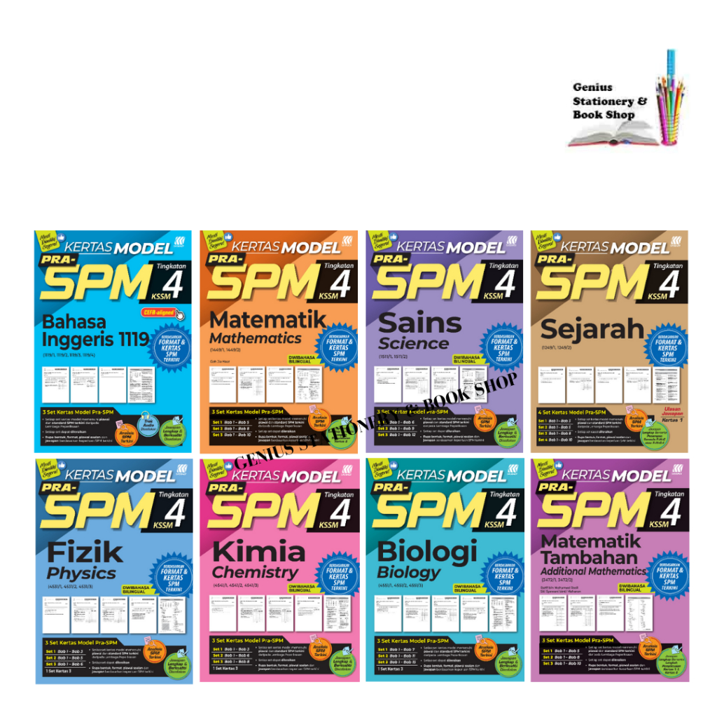 Buku Latihan Kertas Model Pra Spm Tingkatan 4 2023 Shopee Malaysia