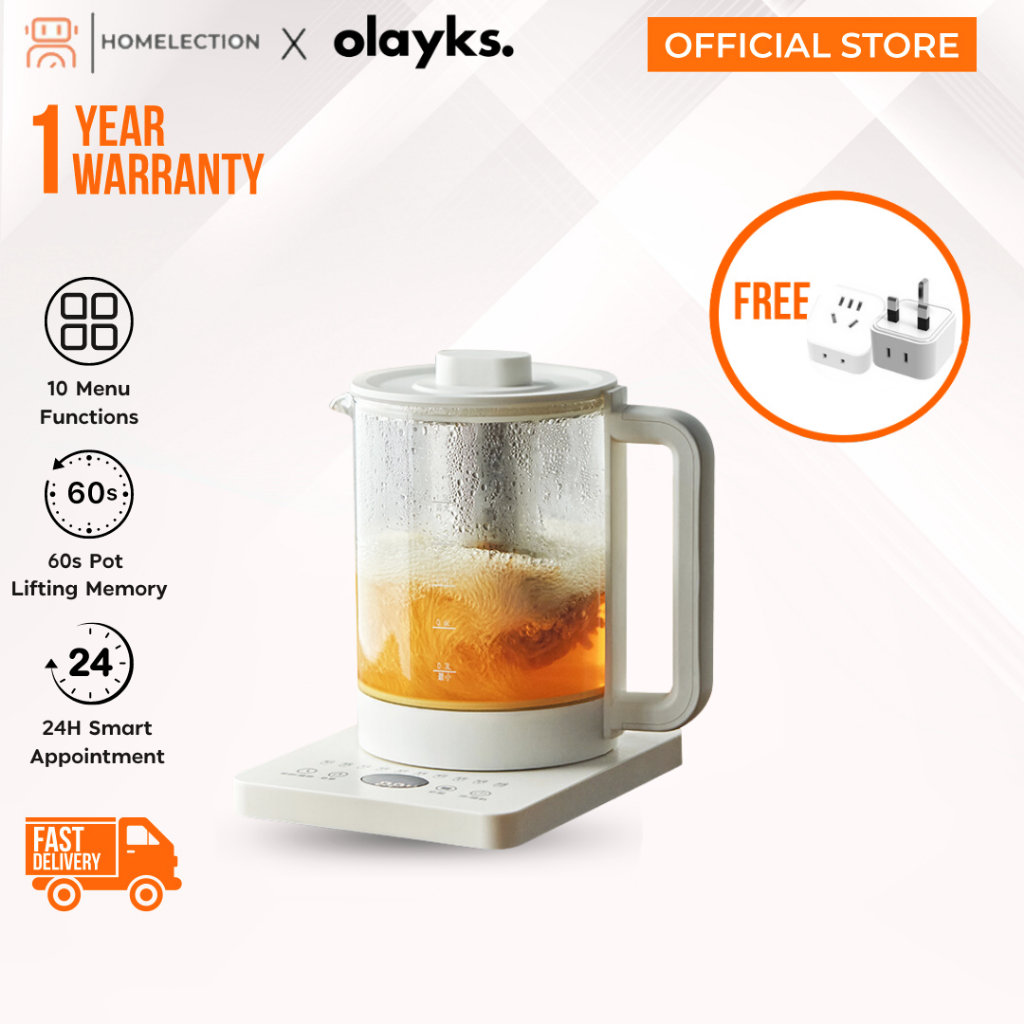 Olayks Health Kettle Ceramic NonStick Layer 24 Smart Appointment NTC