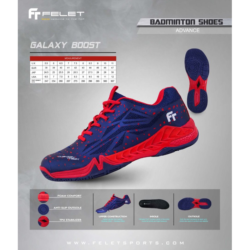 kasut badminton fleet galaxy boost 100 original Shopee Malaysia