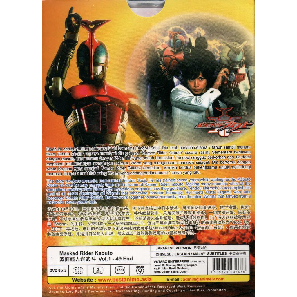 DVD Masked Kamen Rider Series 2000-2008 - Kuuga Agito Ryuki 555