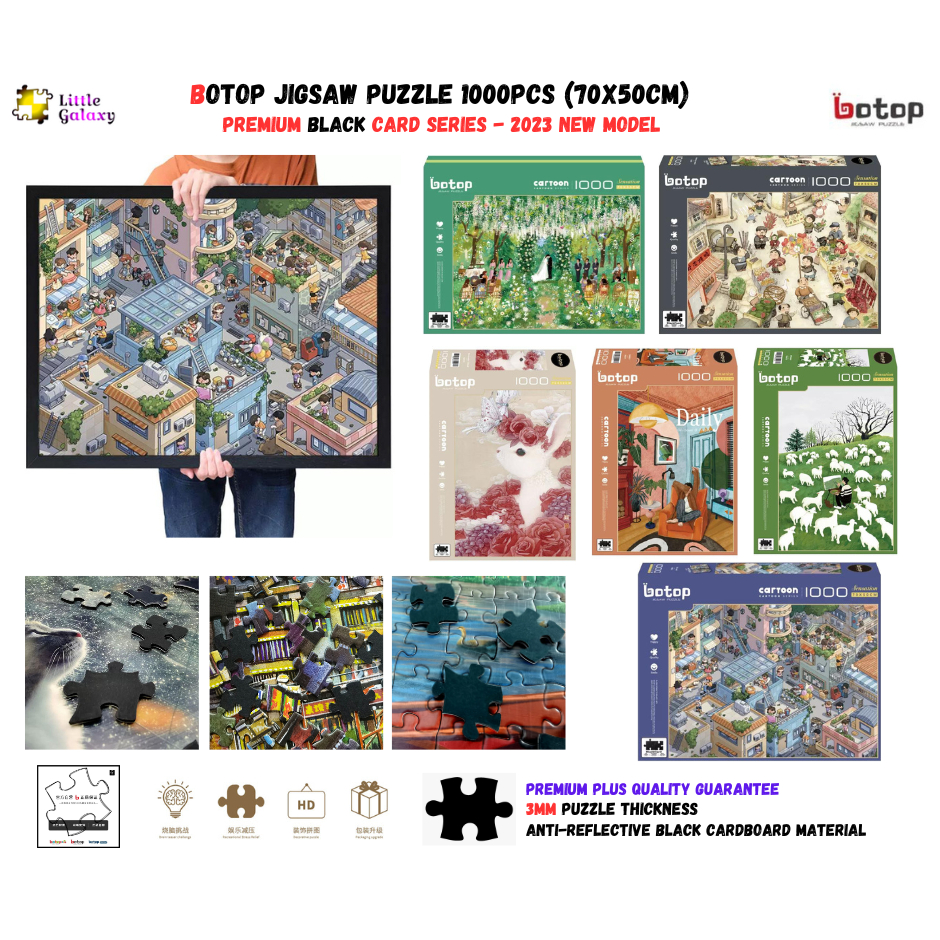 [Ready Stock][Birthday Gift] Botop Puzzle 1000PCS - Botop Premium Black ...