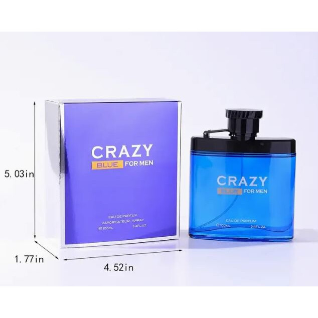 Crazy Blue For Men -Eau de Parfum 100ML Perfume For Men | Shopee Malaysia
