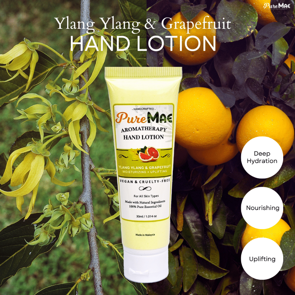 PureMAE Ylang Ylang & Grapefruit Hand Lotion for Deep Hydration