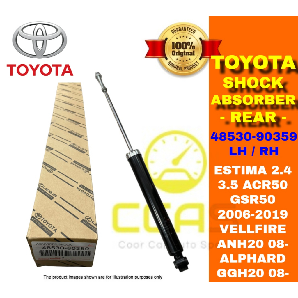100% ORIGINAL ESTIMA ACR50 GSR50 VELLFIRE ANH20 ALPHARD GGH20 REAR GAS ...