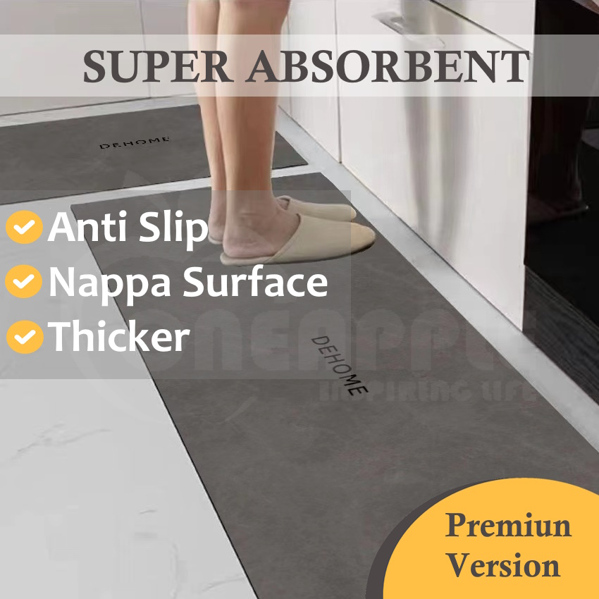 Super Absorbent Kitchen Floor Mat Diatom Mud Pad Bath Pad Anti