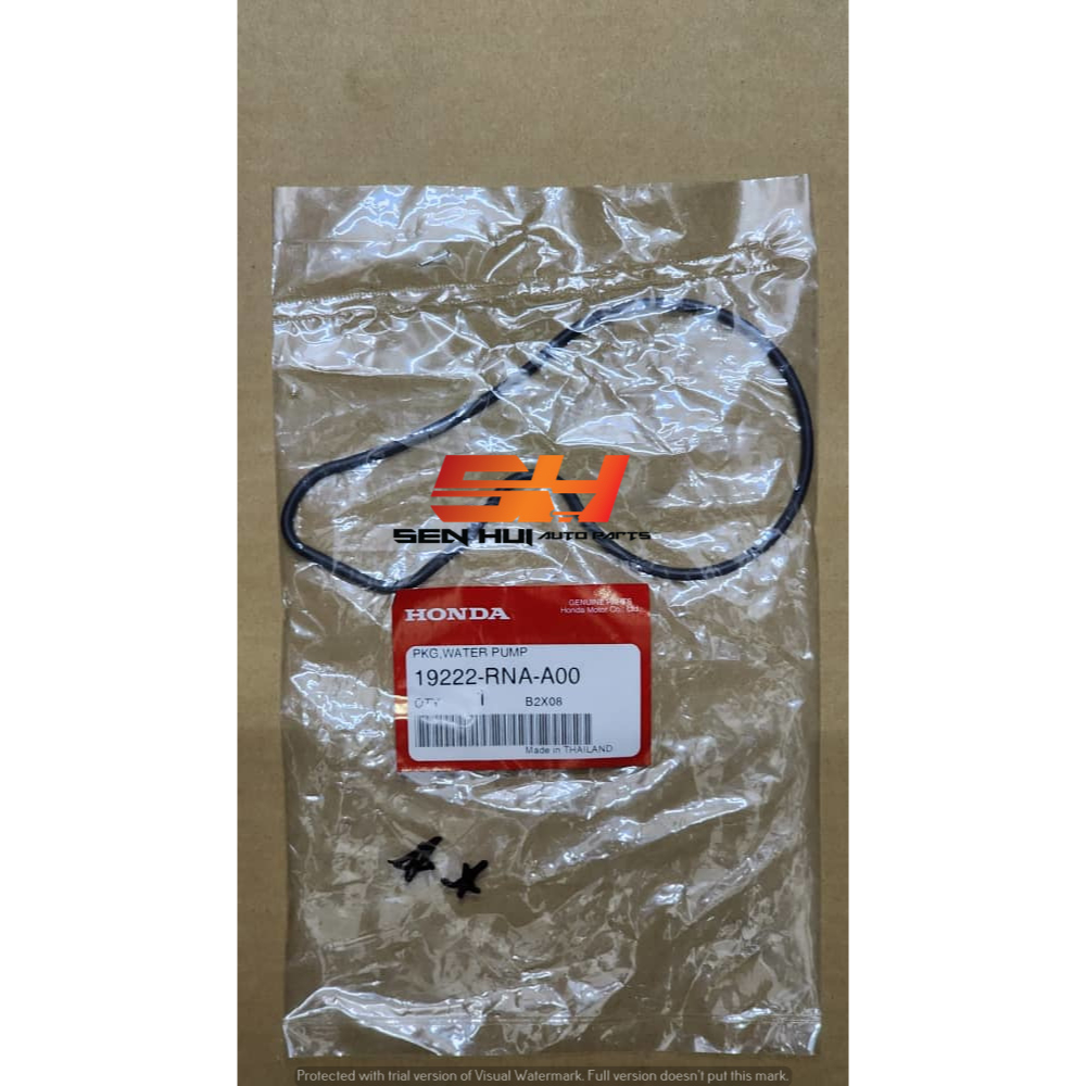 Honda HRV / Civic GASKET water pump 19222RNAA00 Genuine Parts