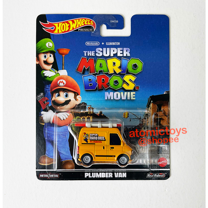 Hot Wheels Super Mario Bros Plumber Van Entertainment 2023 Japan Card Shopee Malaysia 3740