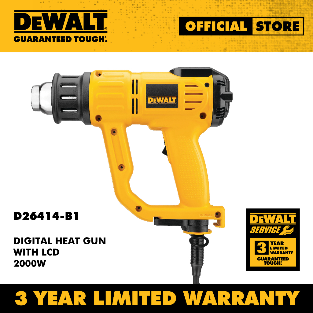 DEWALT D26414B1 Digital Heat Gun with LCD (2000W) Shopee Malaysia