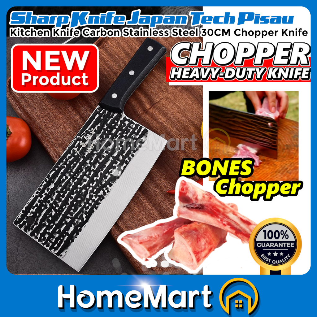SHARP KNIFE JAPAN TECH Pisau Japanese Chopper Kitchen Knife Carbon