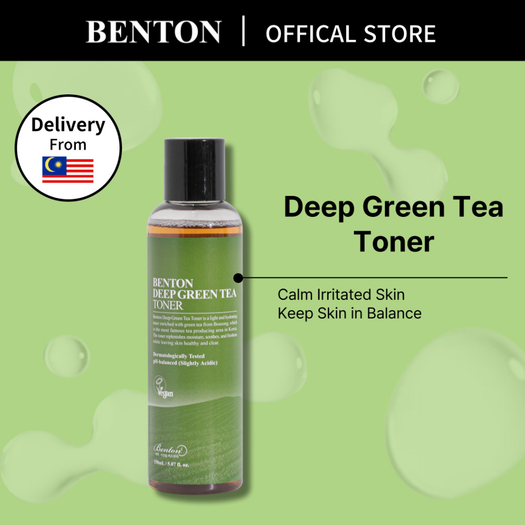 Benton Deep Green Tea Toner (30ml/150ml) | Shopee Malaysia