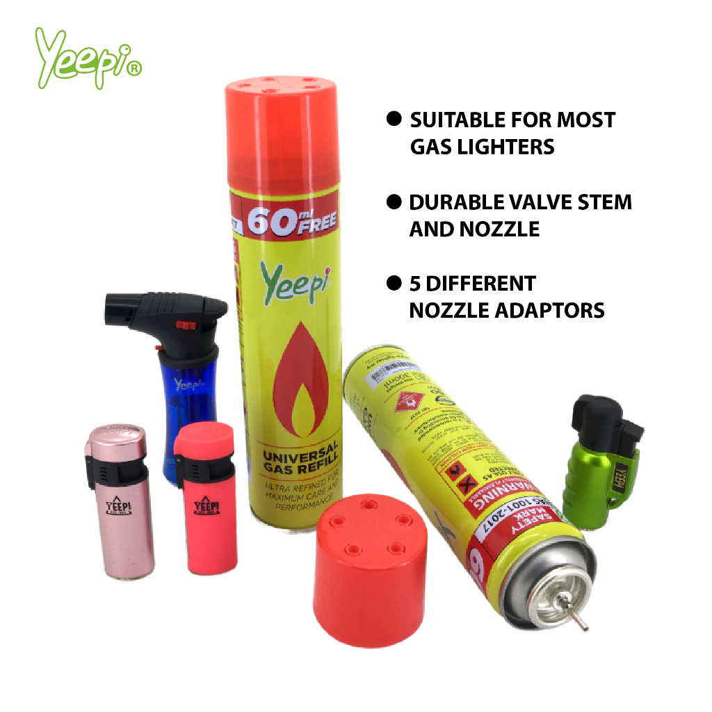 Yeepi Universal Gas Lighter Refill 300ml | Shopee Malaysia