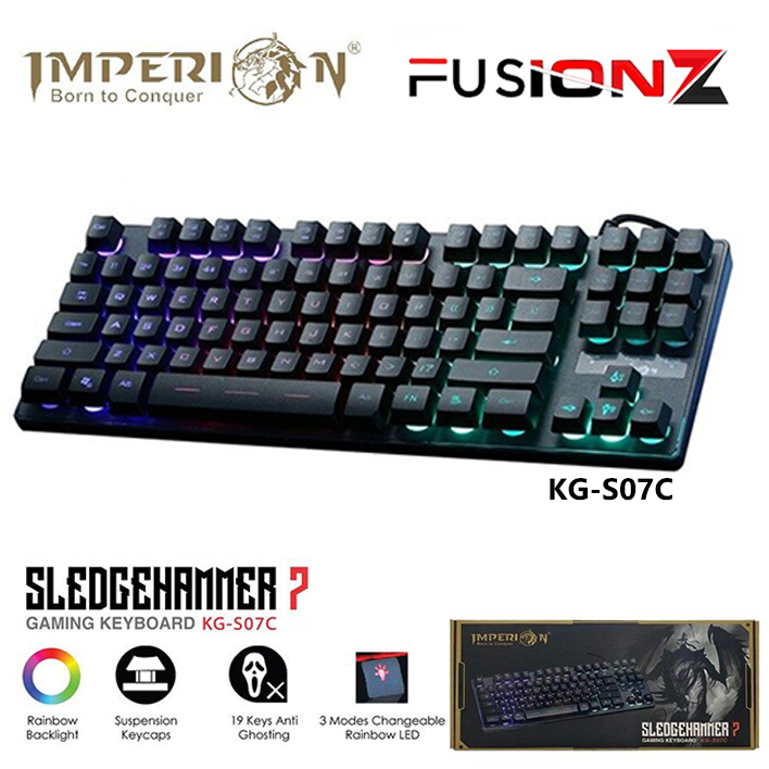 IMPERION SLEDGEHAMMER 7 KG-S07C Gaming Keyboard | Shopee Malaysia