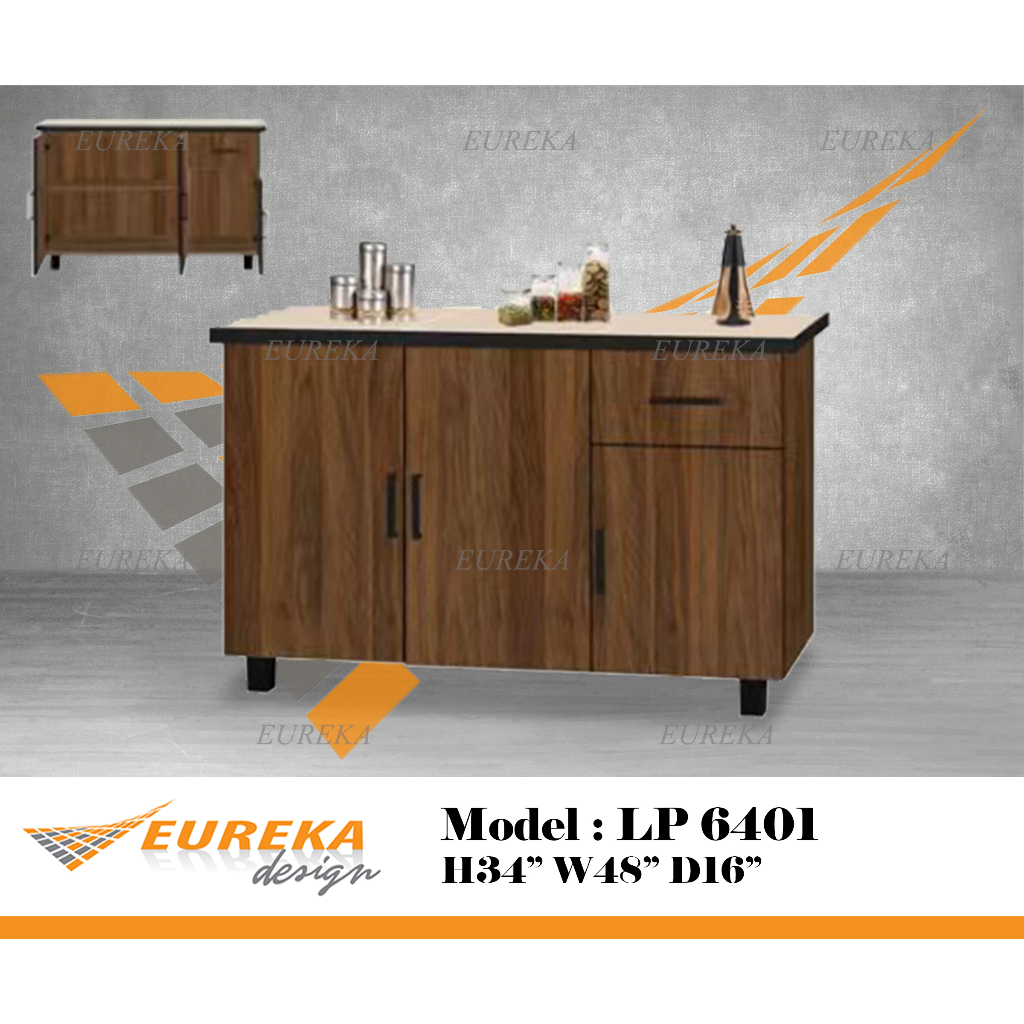 EUREKA DESIGN 4ft Low Kitchen Cabinet/ Kabinet Dapur/ Almari Masak