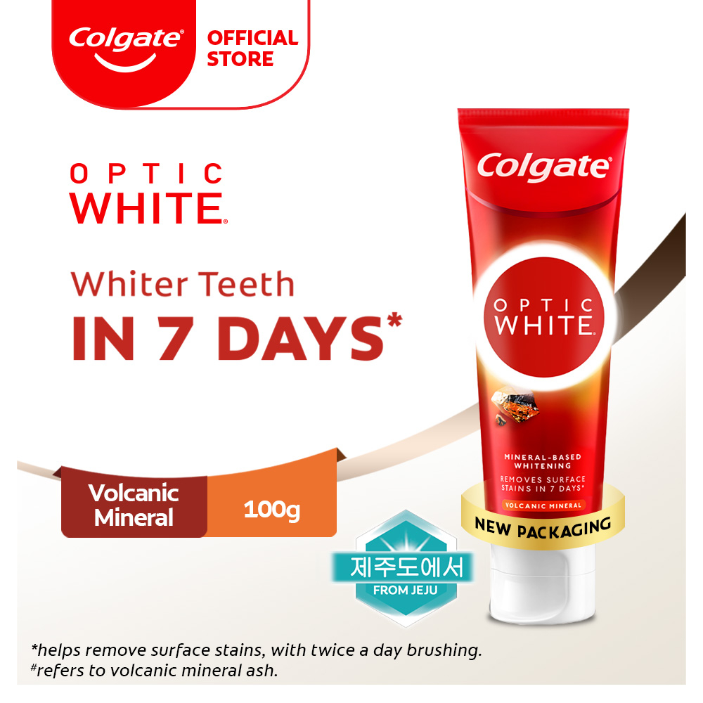 Colgate Optic White Volcanic Whitening Toothpaste (100g) | Shopee Malaysia