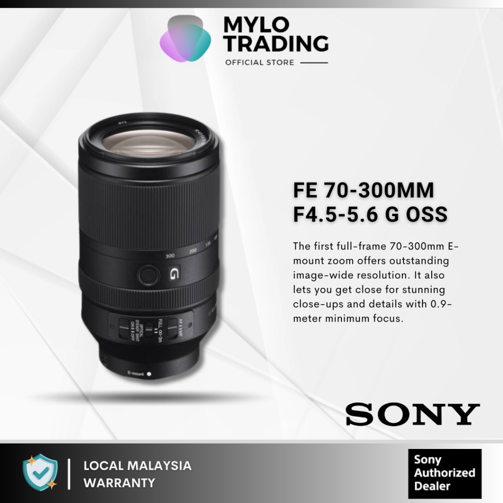 Sony FE 70-300mm f/4.5-5.6 G OSS Lens - SEL70300G (For Sony A7IV