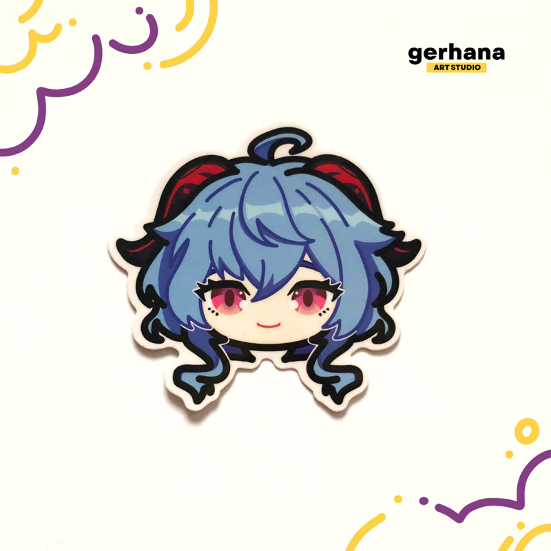 Genshin Impact Chibi Stickers | Aether Kokomi Heizhou Hutao Ganyu ...